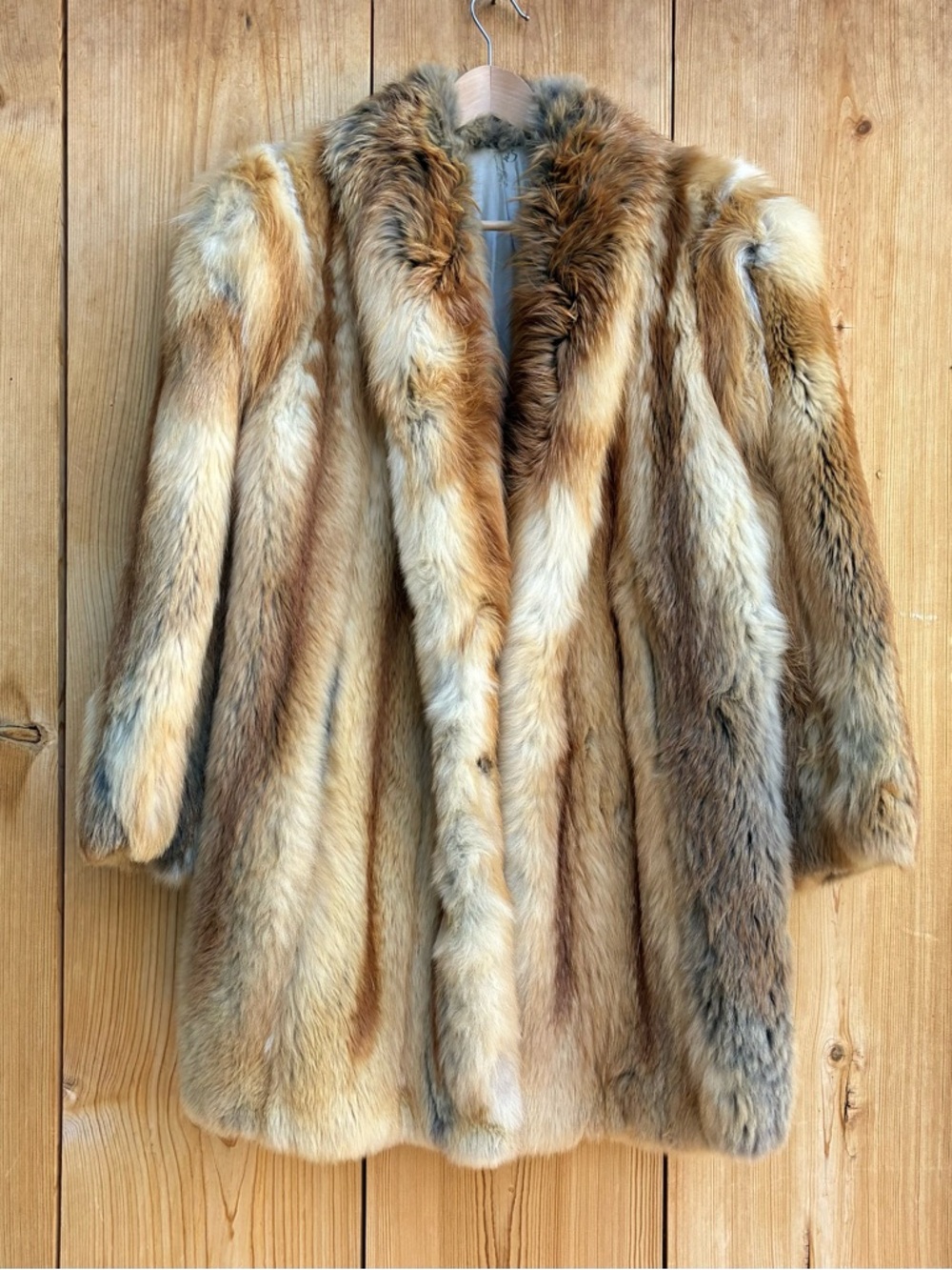 Gorgeous Vintage Red Fox Fur Stroller Coat Sz Medium